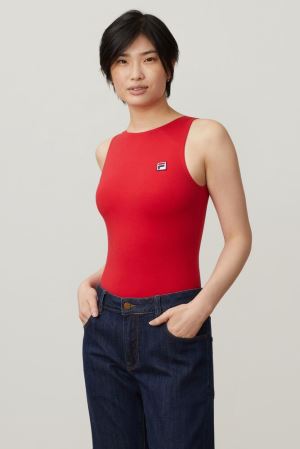 FILA Ama Bodysuits Red,Womens Clothing | CA.OJZERF840